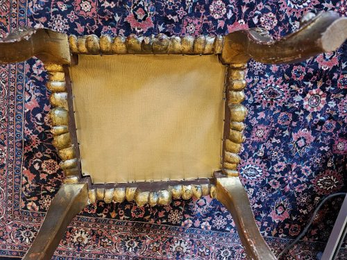 Hocker Barock gold gefaßt Tabouret 18.Jh.