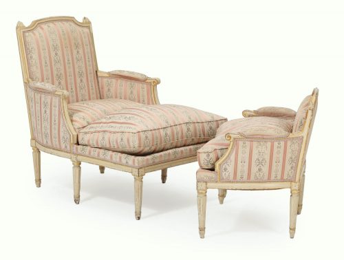 Alternative view of Sofa Chaiselongue Duchesse Klassizismus Frankreich Louis XVI um 1780