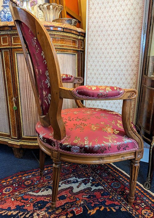 Alternative view of Sessel Klassizismus Paar Fauteuils Frankreich Louis XVI um 1780 gestempelt TILLIARD