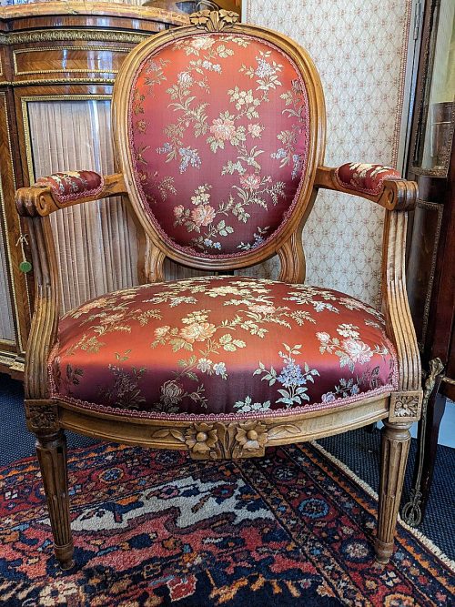 Sessel Klassizismus Paar Fauteuils Frankreich Louis XVI um 1780 gestempelt TILLIARD