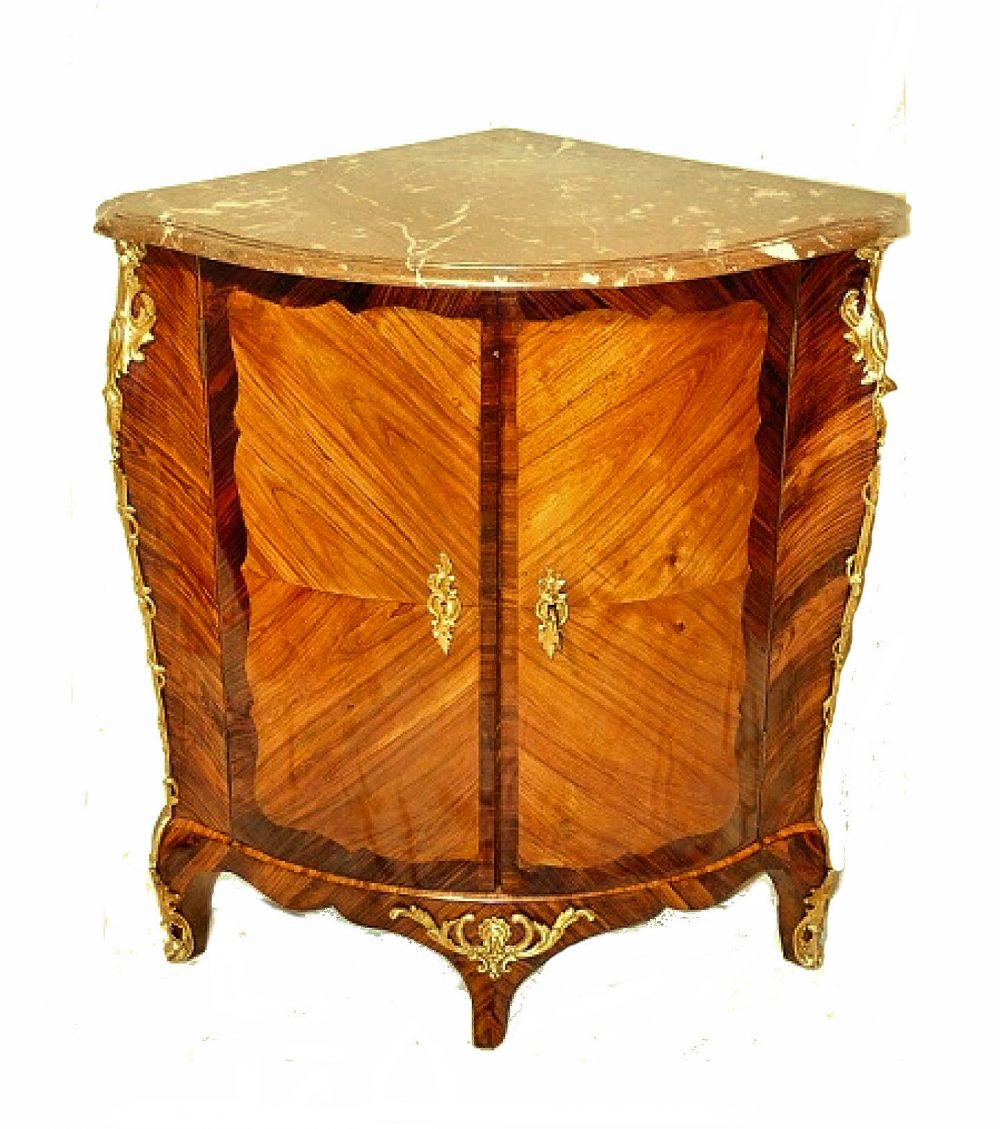 Encoignure Eckschrank Kommode Rokoko Frankreich  Louis XV gestempelt TUART