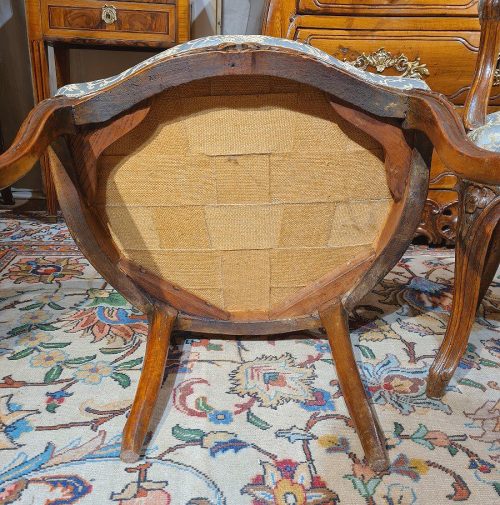 Sessel Rokoko Paar Fauteuils Frankreich Louis XV um1765 gestempelt J.DELAUNAY