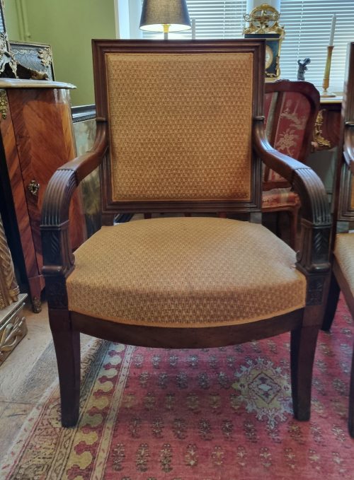 Sessel Paar Fauteuils Frankreich Empire 1813-1825 gestempelt + IACOB Francois-Honoré Georges Jacob - Provenienz: Collection "Raimbault"