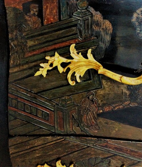 Kommode Rokoko Frankreich Louis XV Koromandellack gestempelt KOFLER