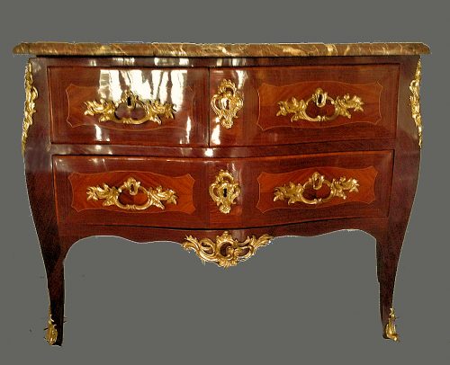 Kommode Rokoko Frankreich Louis XV gestempelt ELLAUME