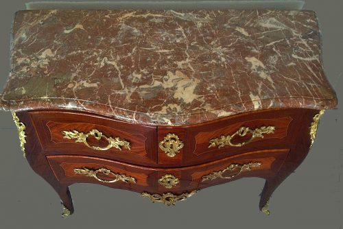 Alternative view of Kommode Rokoko Frankreich Louis XV gestempelt ELLAUME