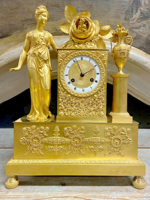 Alternative view of Kaminuhr Empire Pendule Frankreich um 1820 Venus mit Cupido