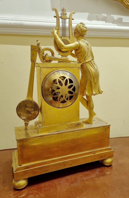 Kaminuhr Empire Pendule das Gehäuse Louis-Stanislas Lenoir-Ravrio Paris um 1820 Uhrwerk bezeichnet Charles Joseph Marie Michelez