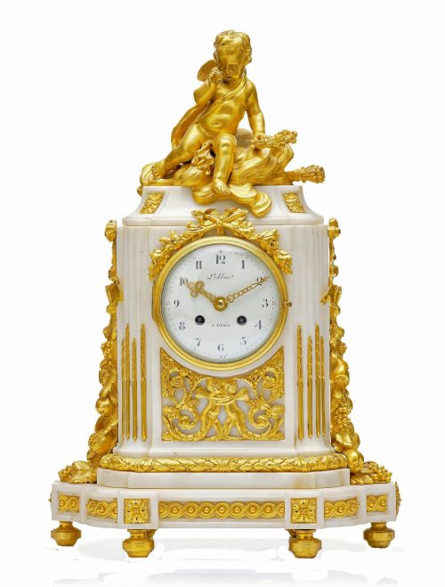 Pendule Kaminuhr « l'Amour vainqeur du Temps » Frankreich Louis XVI Klassizismus um 1780 bezeichnet : Leblond A PARIS