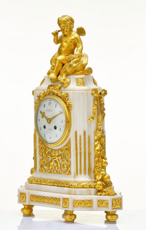 Pendule Kaminuhr « l'Amour vainqeur du Temps » Frankreich Louis XVI Klassizismus um 1780 bezeichnet : Leblond A PARIS