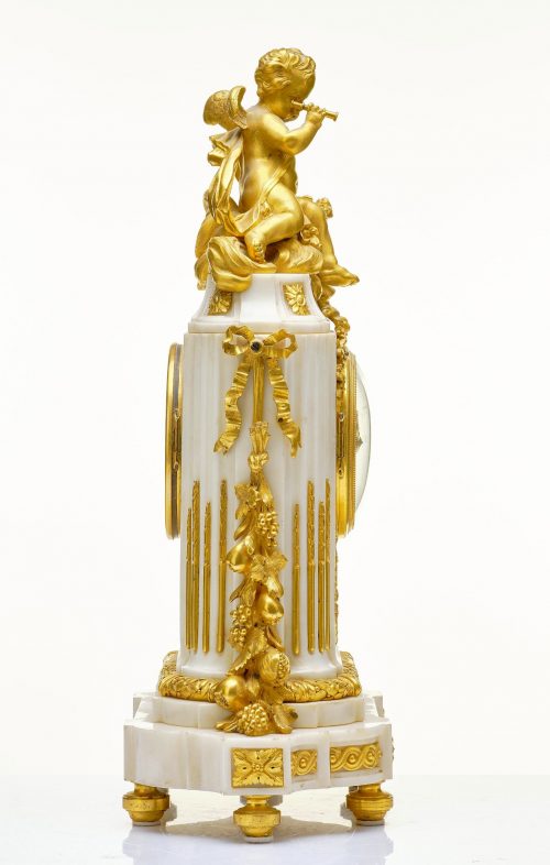 Pendule Kaminuhr « l'Amour vainqeur du Temps » Frankreich Louis XVI Klassizismus um 1780 bezeichnet : Leblond A PARIS