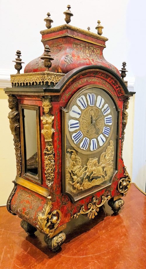 Alternative view of Königliche Pendule Boulle Marqueterie mit Portrait von Ludwig XIV. Frankreich Louis XIV Barock Um 1700