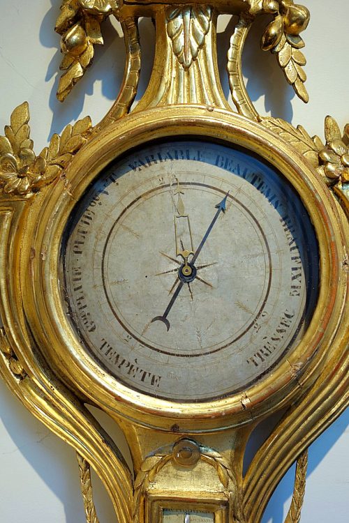 Alternative view of Thermometer Barometer Frankreich Louis XVI Klassizismus um 1770