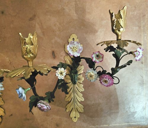 Appliken Rokoko Frankreich Louis XV um 1750 die Porzellanblüten Manufacture Royale de Vincennes