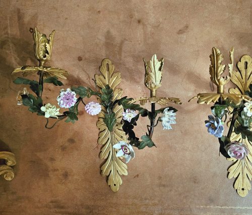 Appliken Rokoko Frankreich Louis XV um 1750 die Porzellanblüten Manufacture Royale de Vincennes