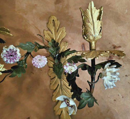 Appliken Rokoko Frankreich Louis XV um 1750 die Porzellanblüten Manufacture Royale de Vincennes