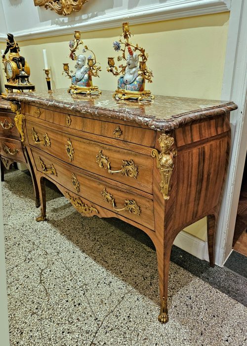 Kommode Rokoko Frankreich Louis XV Gestempelt I.DUBOIS um 1760 Jacques Dubois 1693-1763 Maître 5. September 1742