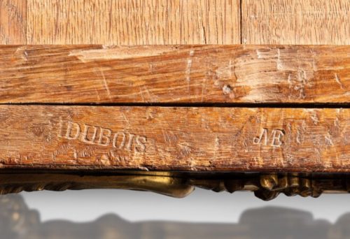 Kommode Rokoko Frankreich Louis XV Gestempelt I.DUBOIS um 1760 Jacques Dubois 1693-1763 Maître 5. September 1742