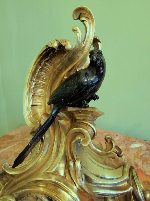 Kaminböcke Rokoko Louis XV um 1750 Frankreich Jacques Caffieri 1678-1755 H. 34 cm, L. 30 cm, T. 14 cm
