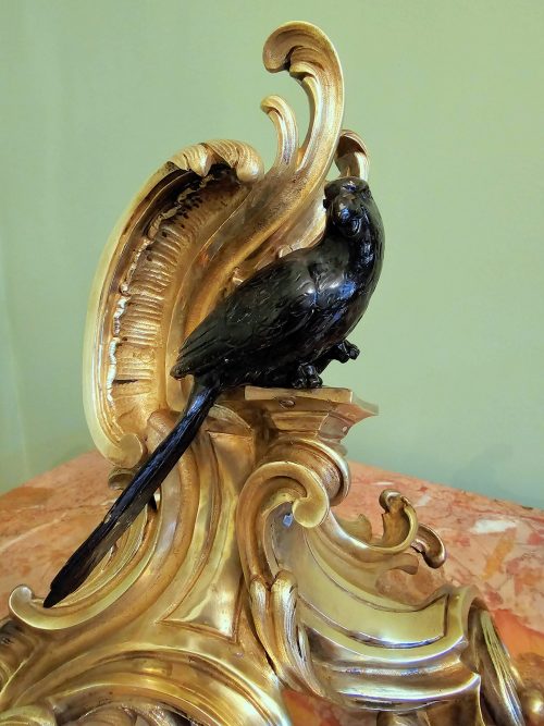 Kaminböcke Rokoko Louis XV um 1750 Frankreich Jacques Caffieri 1678-1755 H. 34 cm, L. 30 cm, T. 14 cm