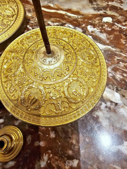 Kerzenleuchter Frankreich Empire um 1820 signiert G.F. Gérard-Jean Galle (1788-1846) H.27,5 cm