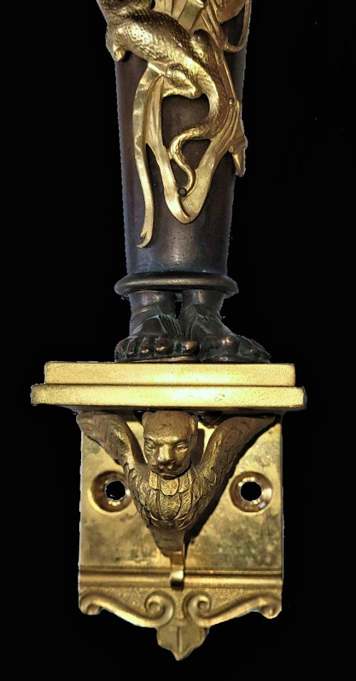 Wandlampen Appliken Allegorie Amerika Empire Frankreich um 1810