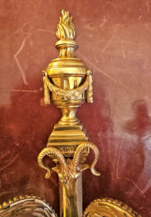 Wandlampen Klassizismus Appliken Louis XVI Schweden um 1790 H. 36 cm