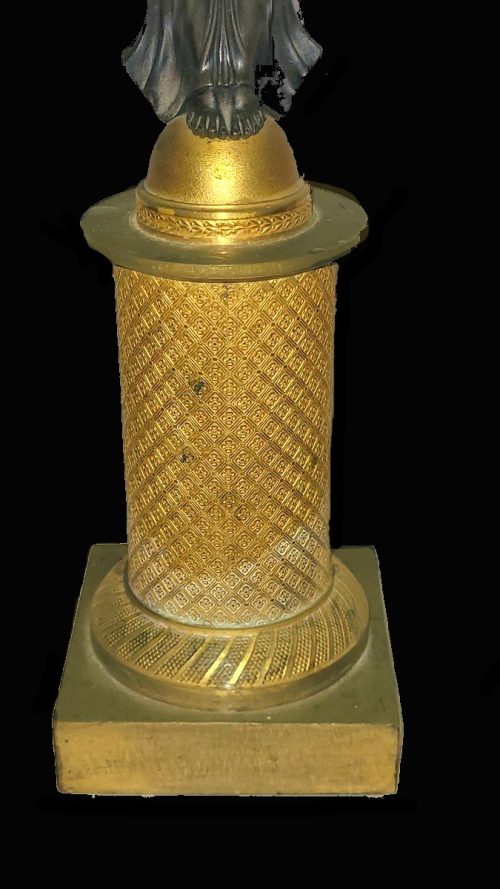 Kandelaber Girandolen Paar Nike Viktoria Empire Frankreich um 1810 H. 45 cm