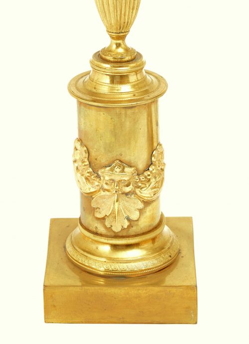 Kandelaber Kerzenständer Paar Empire Schweden um 1810 H. 44 cm, Br. 23 cm