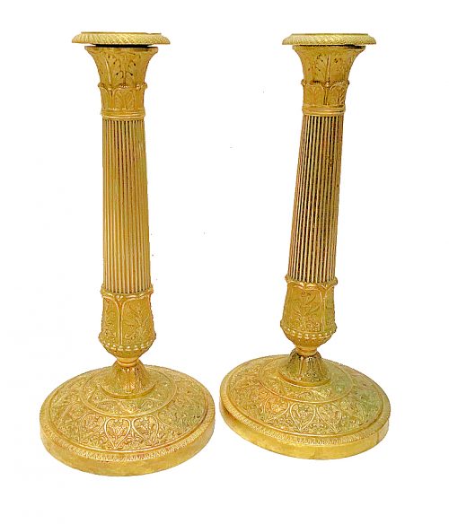 Kerzenleuchter Frankreich Empire um 1820 gestempelt GF Gérard-Jean Galle (1788-1846) H. 29 cm