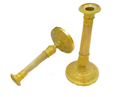 Kerzenleuchter Frankreich Empire um 1820 gestempelt GF Gérard-Jean Galle (1788-1846) H. 29 cm