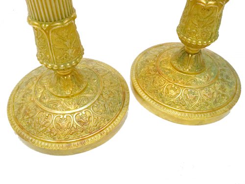 Kerzenleuchter Frankreich Empire um 1820 gestempelt GF Gérard-Jean Galle (1788-1846) H. 29 cm