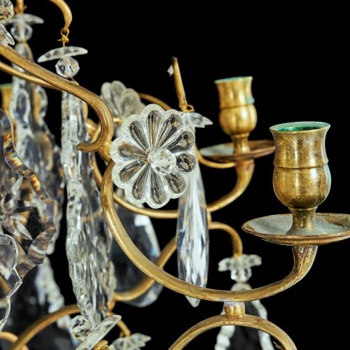 Kristalllüster Kronleuchter Lüster Barock Louis XV 18.Jh. H. 94, D. 68 cm