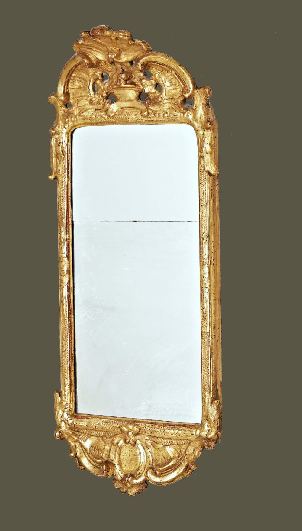 Spiegel Rokoko Schweden um 1760 Louis XV   62 x 27 x 10 cm
