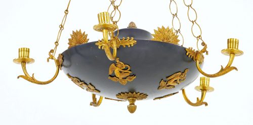 Alternative view of Kronleuchter Ampel Empire um 1810  76 cm x 54 cm