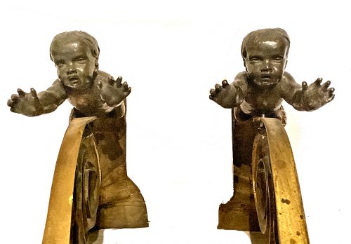 Kaminböcke Klassizismus Frankreich Louis XVI um 1790 34 cm x 26 cm