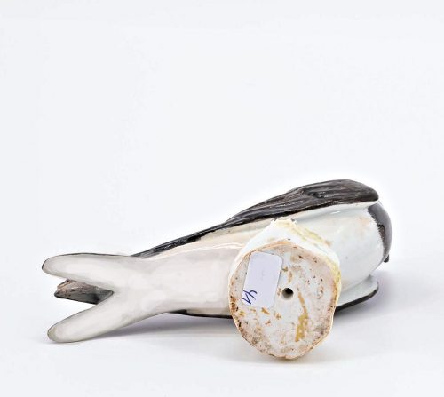Meissen Porzellan Rauschschwalbe Vogel Modell von Johann Joachim Kaendler um 1750 H. 10,5 cm