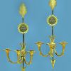 Wandlampen Empire Appliken Appliques "à la fleche" Frankreich Paris um 1810 Claude Galle 1756-1815 für das Château de Fontainebleau und das Speisezimmer des Grand Trianon Versailles