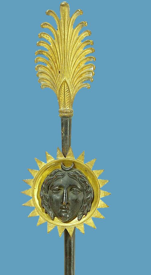 Wandlampen Empire Appliken Appliques "à la fleche" Frankreich Paris um 1810 Claude Galle 1756-1815 für das Château de Fontainebleau und das Speisezimmer des Grand Trianon Versailles