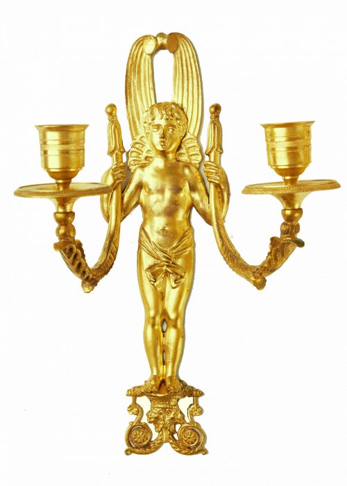 Alternative view of Wandlampen Rußland Empire Appliken St. Petersburg Zar Alexander I. um 1810  H. 27 cm