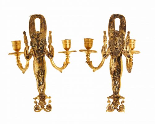 Wandlampen Rußland Empire Appliken St. Petersburg Zar Alexander I. um 1810 H. 27 cm