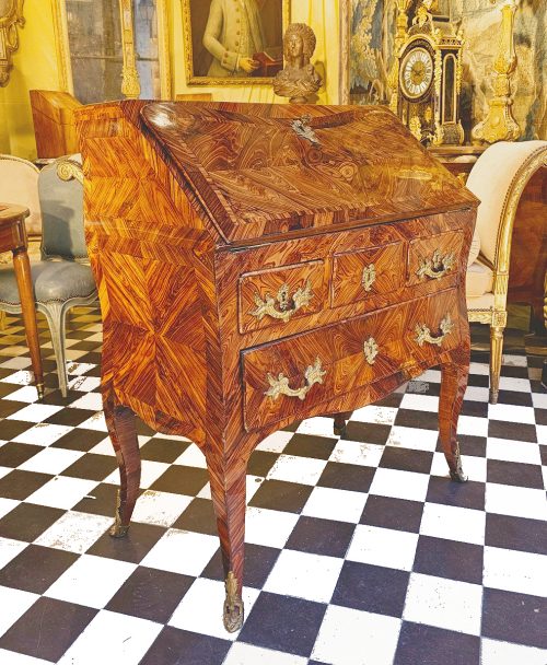 Alternative view of Sekretär Damensekretär Schreibtisch Louis XV Frankreich um 1750 gestempelt MIGEON  Pierre Migeon II 1701-1758