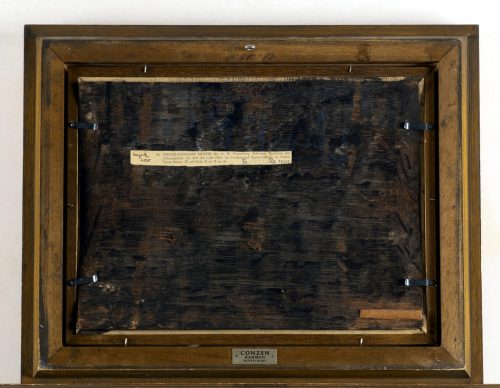 Mattheus Molanus 1590-1645 attr. Flußlandschaft mit Personenstaffage H. 25 cm, Br. 34 cm Öl auf Holz