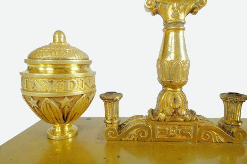 Schreibzeug Empire Frankreich um 1810 L. 23,5 cm, T. 10 cm, H. 18 cm