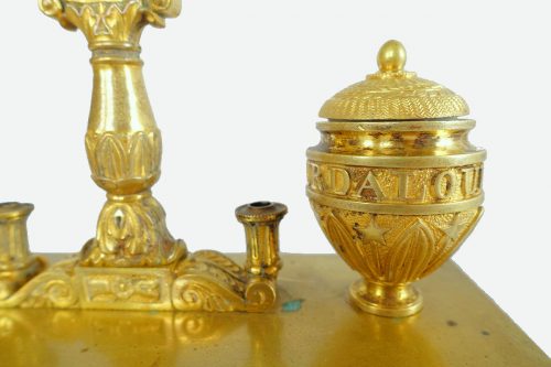 Schreibzeug Empire Frankreich um 1810 L. 23,5 cm, T. 10 cm, H. 18 cm