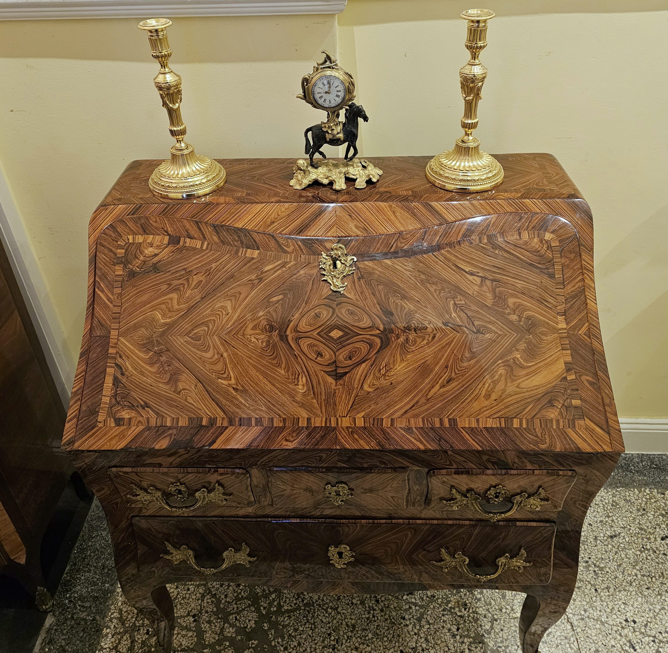 Sekretär Damensekretär Schreibtisch Louis XV Frankreich um 1750 gestempelt MIGEON Pierre Migeon II 1701-1758 – Bild 11