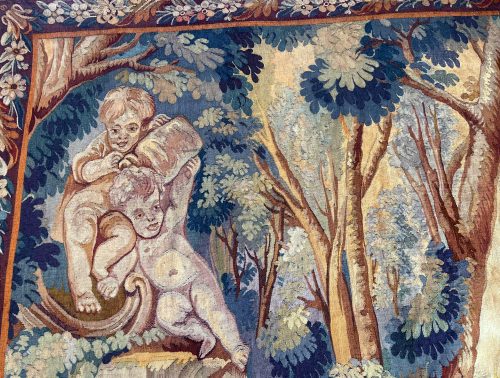 Tapisserie Barock Rokoko Frankreich Aubusson 18.Jh. 195 x 190 cm
