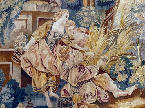 Tapisserie Barock Rokoko Frankreich Aubusson 18.Jh. 195 x 190 cm