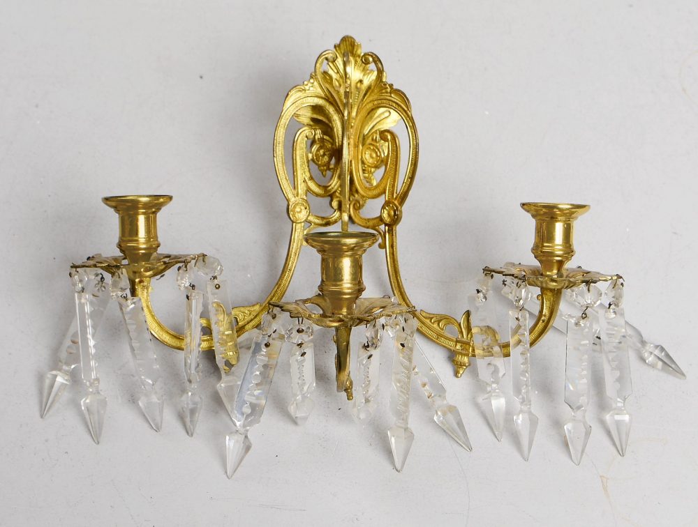 Wandlampe Historismus Napoleon III. Applike Schweden Stil Oskariansk Oscar II. König von Schweden (1872-1907)  um 1870