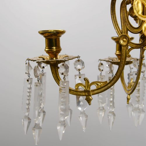 Alternative view of Wandlampe Historismus Napoleon III. Applike Schweden Stil Oskariansk Oscar II. König von Schweden (1872-1907)  um 1870